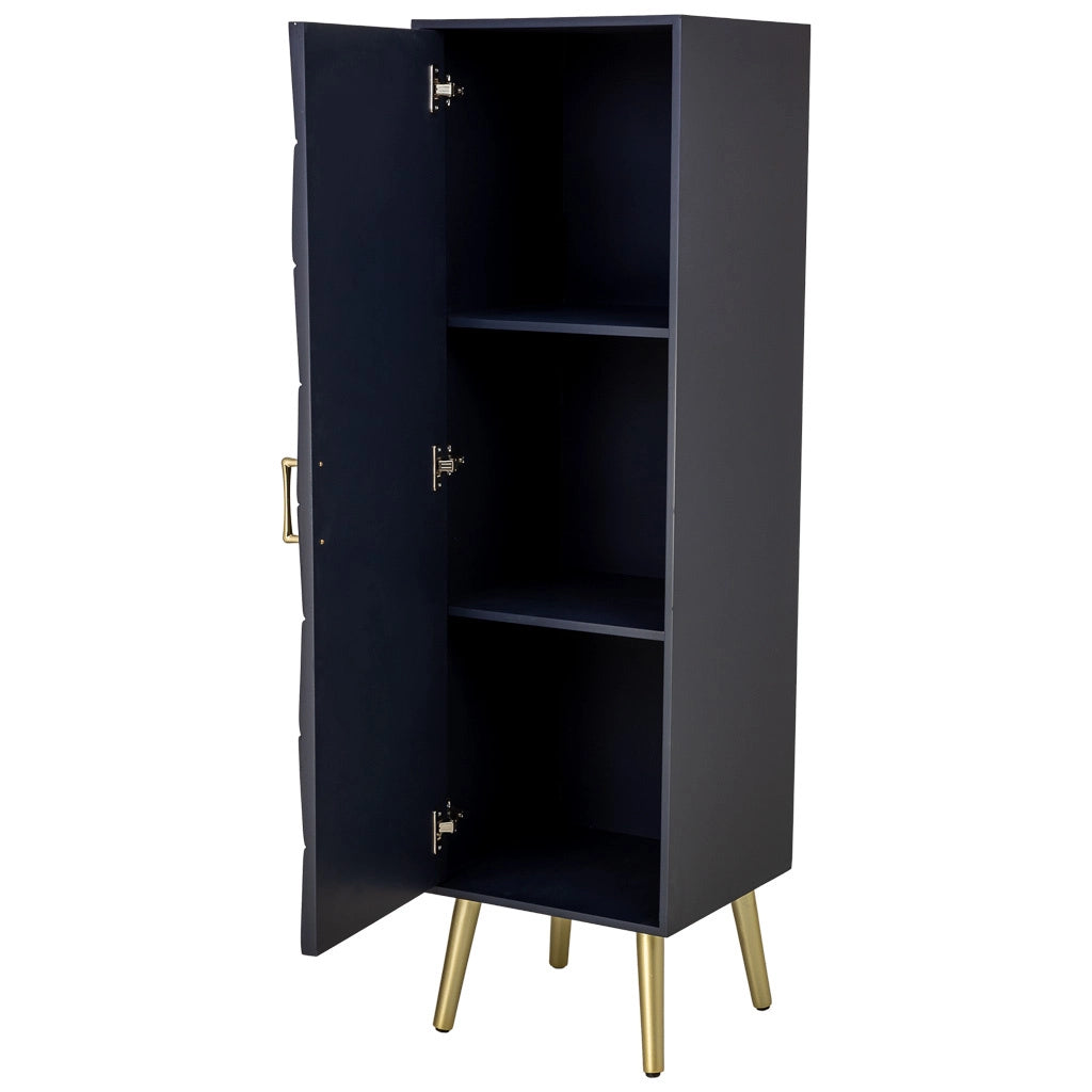Armadio in legno nero 40.5x37x139.5h cm