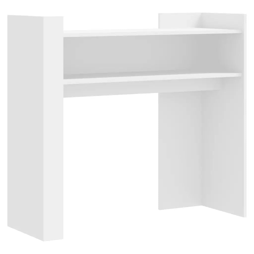 Tavolino Consolle | Tavolo d'Ingresso Bianco 100x35x90 cm in Legno Multistrato