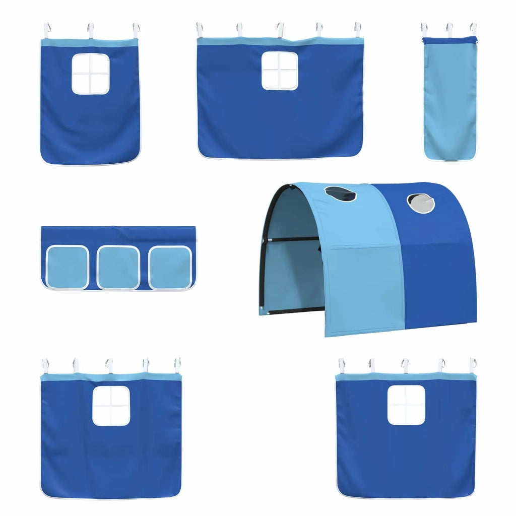 Struttura del letto loft per bambini Nero e Blu 100 x 200 cm 42020841