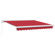 Tenda Retrattile Rosso 300 x 250 cm Tessuto e Metallo 3330153