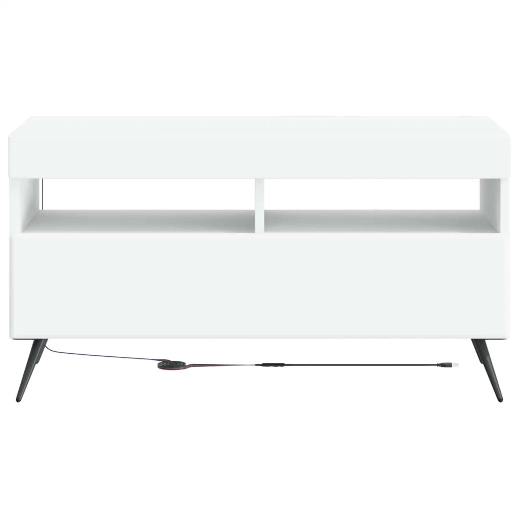 Mobile TV LED Bianco Legno ingegnerizzato 897655