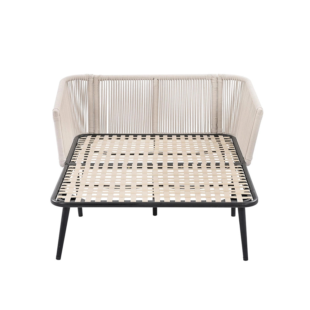 Set giardino - Xylo - 2 posti con cuscini lavabili beige