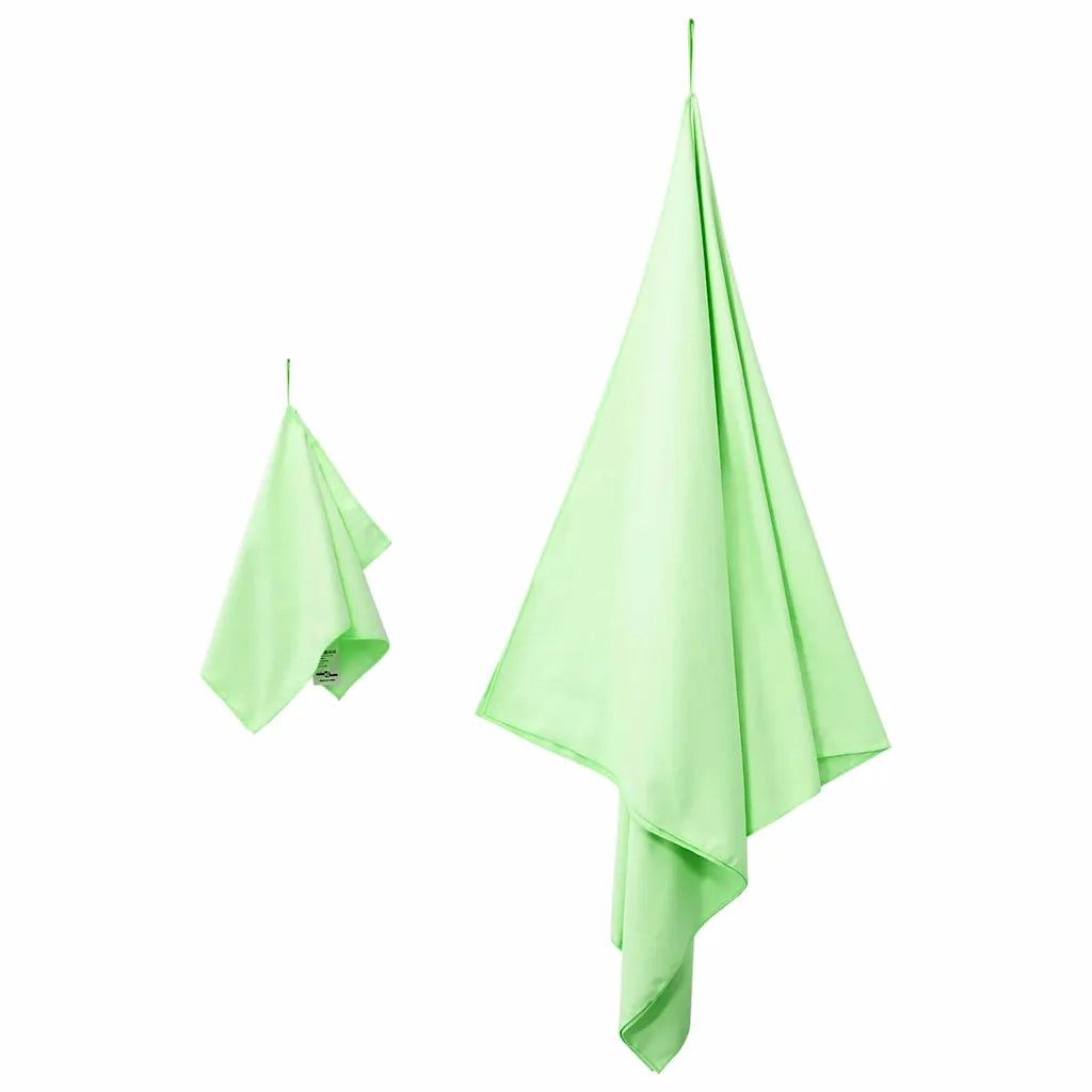 Set di Asciugamani Sportivi 2 pcs Verde Tessuto 42011496