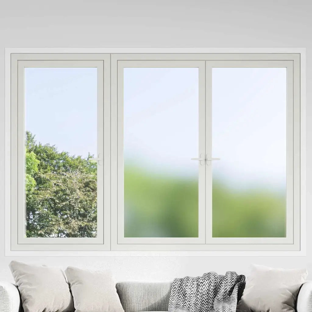 Pellicola statica per finestre Grigio Frosted 45 x 500 cm PVC 3394678