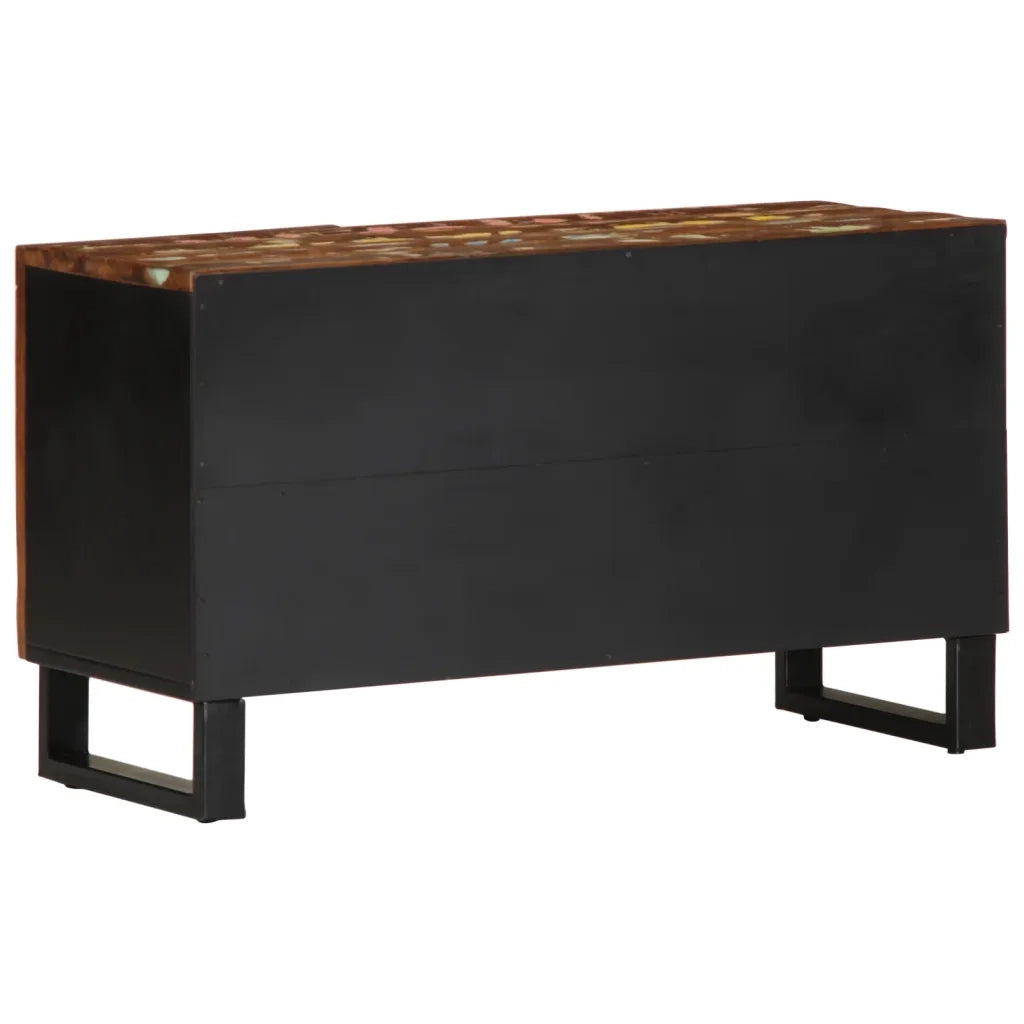 Mobile TV 80x33x46cm Legno Massello Recupero Legno Multistrato 351964