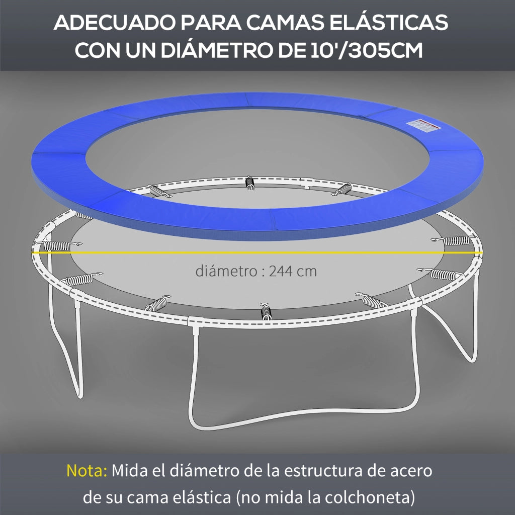 Bordo di Protezione Imbottito per Trampolino ¨C Xylo ¨C Diametro 305 cm Blu