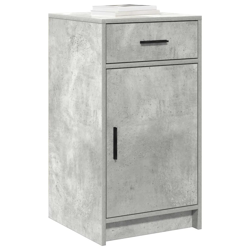 Toeletta | Tavolo da Trucco con cassetto 3 pz Grigio Legno multistrato
