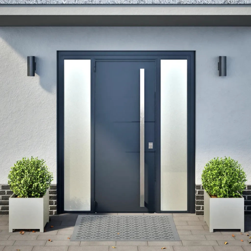 2 pz Fioriere | Cassetta per fiori | Vaso da Giardino 40x40x40 cm in Acciaio Inox