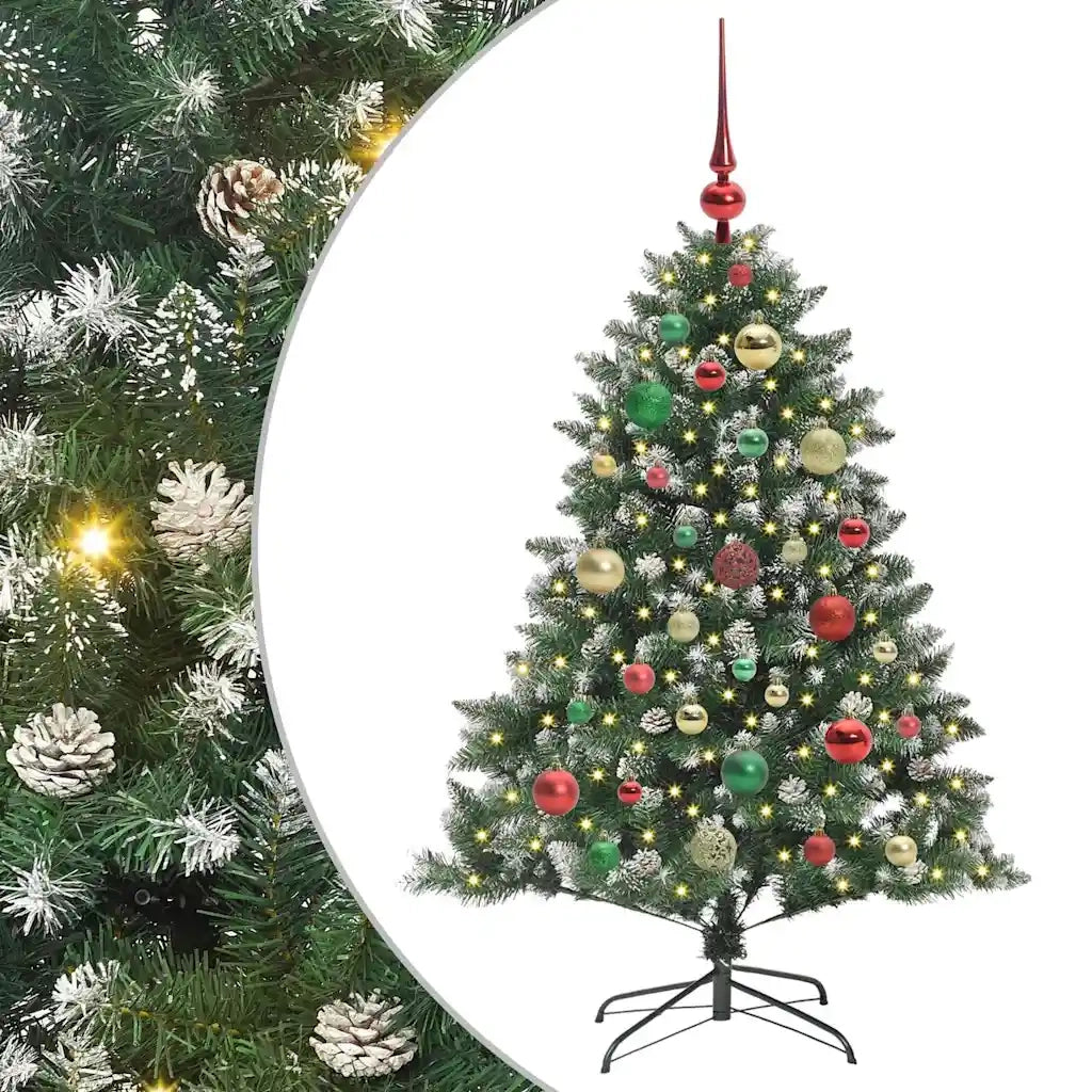 Albero di Natale artificiale con 150 LED Verde 120 cm 3395217