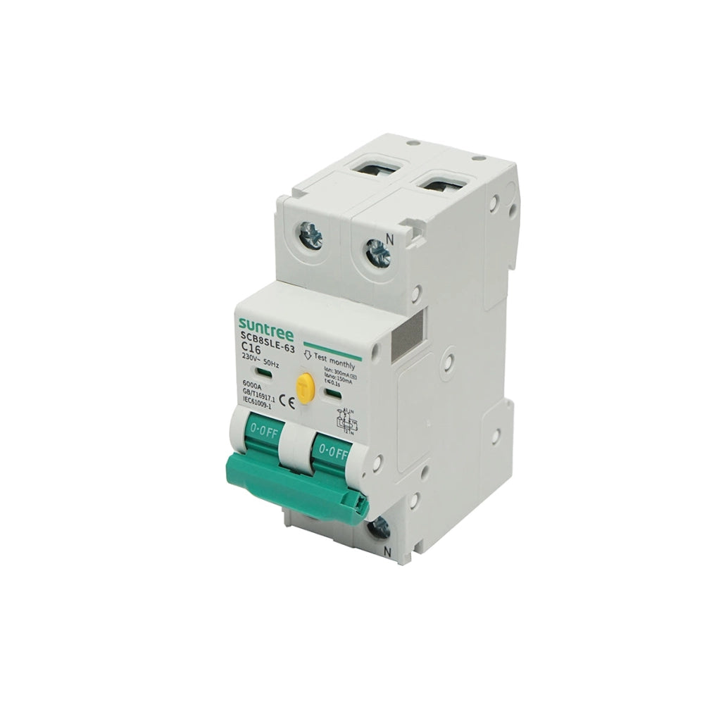 Interruttore automatico tipo 1+N, 16A 400VAC Suntree
