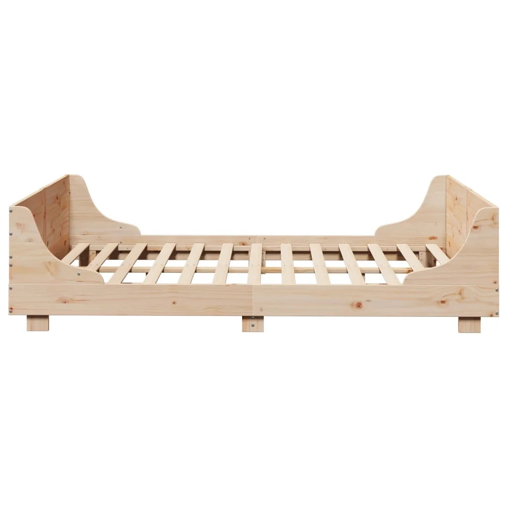 Letto senza Materasso 135x190 cm in Legno Massello di Pino 3302288
