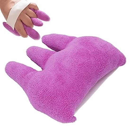 Contrattura della mano - Cuscino con separatore delle dita - Cintura elastica - Aiuto per le dita della mano - Per contrattura - Sostegno e comfort - Aiuto per le dita