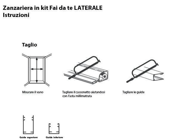 Zanzariere a rullo con cassonetto da 42mm apertura laterale 150x250 bronzo