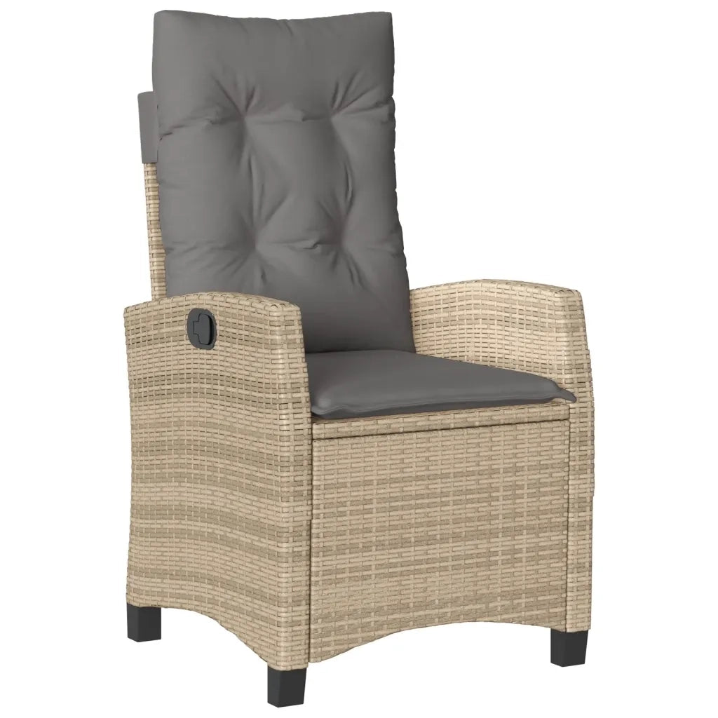 Set Pranzo da Giardino 7 pz con Cuscini Beige Misto Polyrattan 3212828