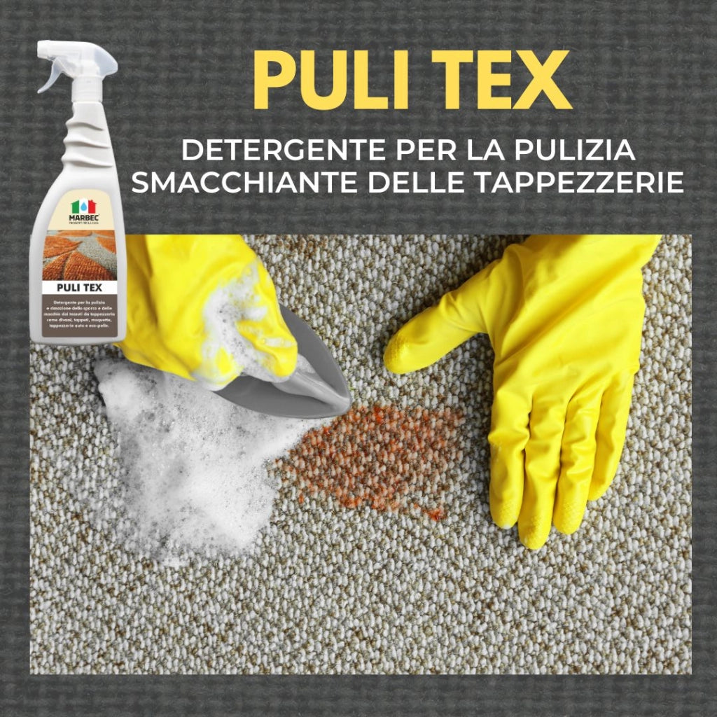 Detergente per pulire divano, tappeti e moquette PULI TEX   750ML