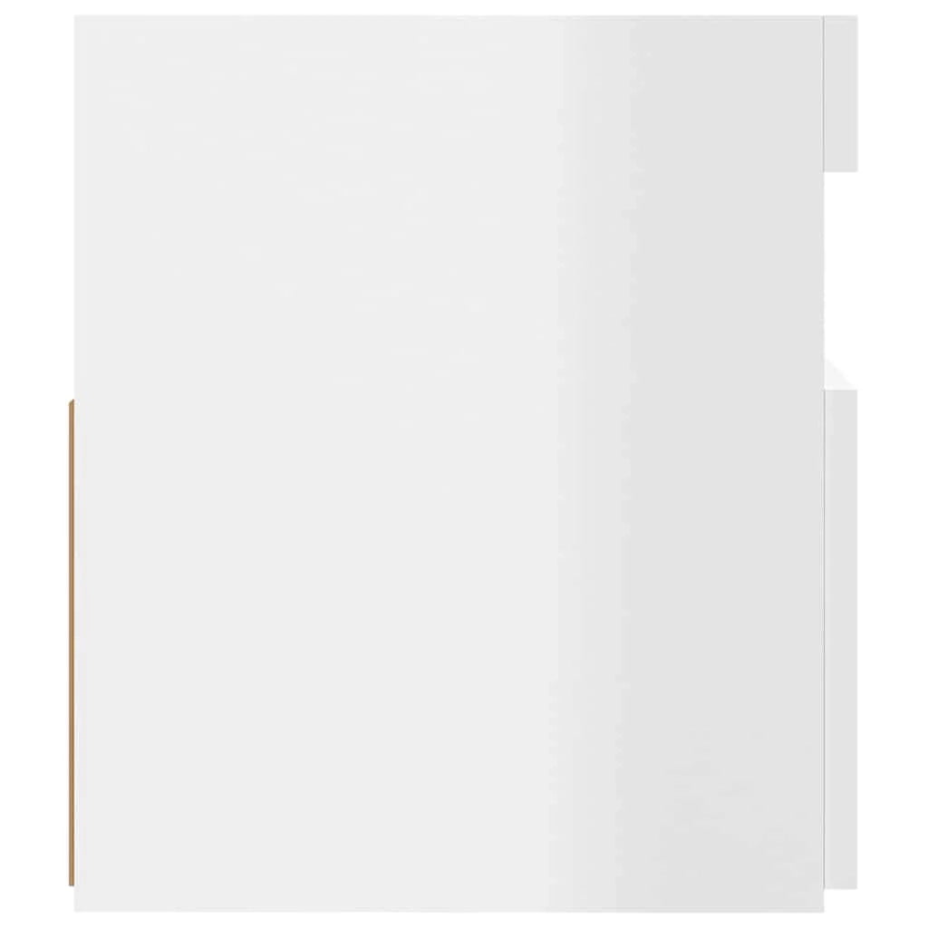 Mobile TV multimediale mensola TV credenza mobile TV per sala da pranzo soggiorno camera da letto con luci LED finitura lucida 120 x 35 x 40 cm bianco 02_0026636