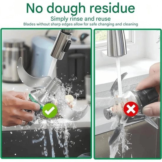 Kneedmessen per perfezionamento per Thermomix TM5 e TM6, realizzati in acciaio inox, per un facile smacchiamento e pulizia dopo l'utilizzo.