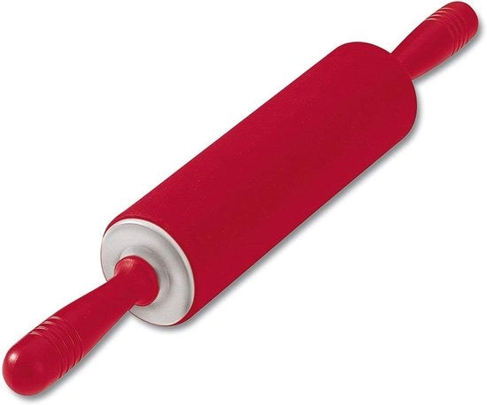 Deegroller ergonomico in silicone 49 x 65 cm - resistente al calore fino a 200 °C - rosso