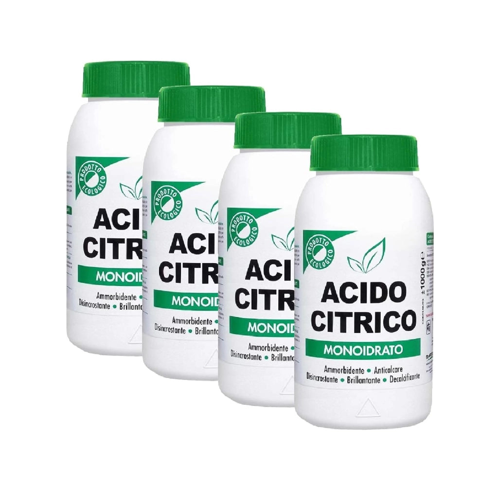 Acido citrico monoidrato 4 pz x 1 kg MARTEN anticalcare brillantante decalcificante