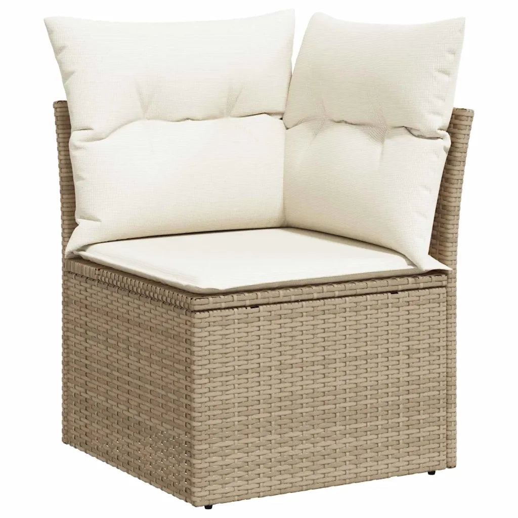 Set Divano da Giardino con cuscino 7 pcs Beige polyrattan 3360970