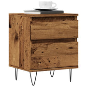 Comodino Legno Antico 40x35x50 cm in Legno Multistrato 857416