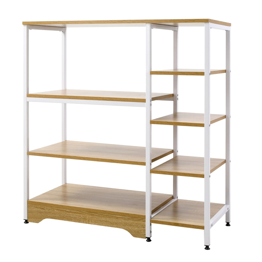 Libreria da Cucina Basso Salvaspazio Stile Industriale ¨C Minimal ¨C 90x40x95cm Bianco Legno e Metallo