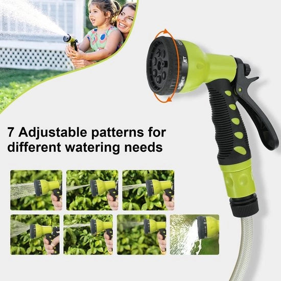Haspel per tubi di irrigazione esterna 20 + 2 m con diffusore - Rotatore per uso intensivo - Sostegno per tubi di irrigazione esterni
