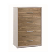Mobile 4 Cassetti Kit Ossido Bianco cm 71x41x110h - Sarmog