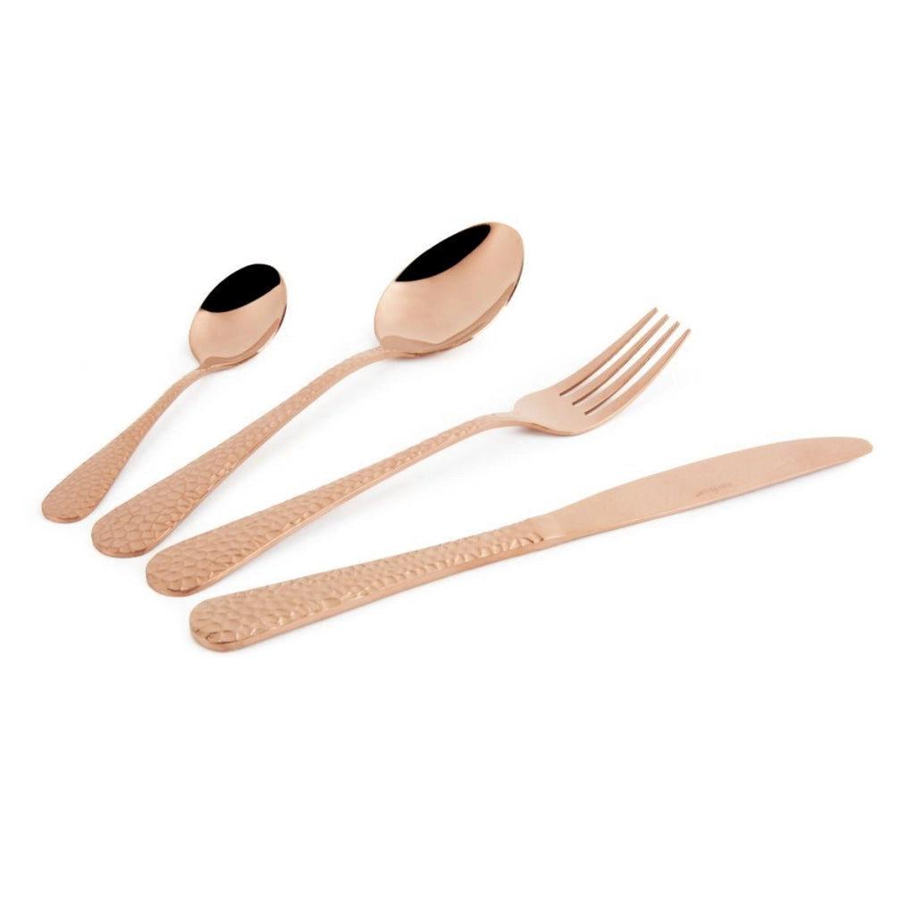 Set 24 posate DROPS F/RAME Oro Bronze