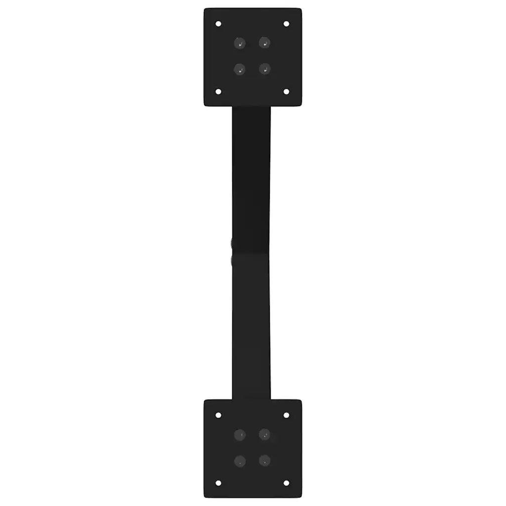 Gambe per Tavolino da Caff¨¨ a Forma di X 2 pz | Piede del tavolo Nere 50x(42-43) cm Acciaio
