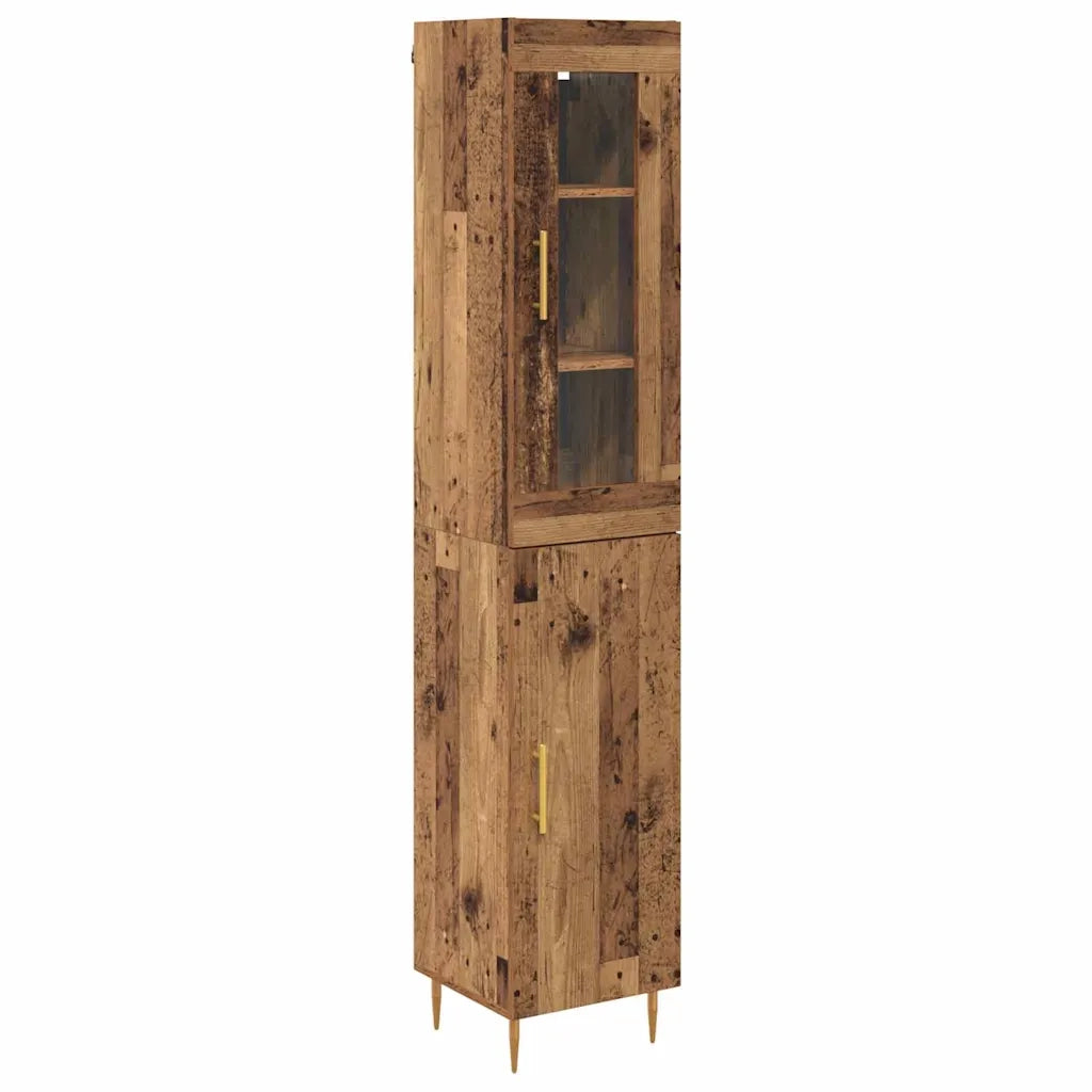 Credenza 2 pcs Legno vecchio Legno multistrato 3415674