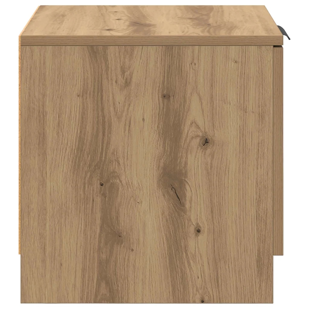 Armadietto per letto 2 pcs Rovere artigianale 40 x 39 x 40cm 880499