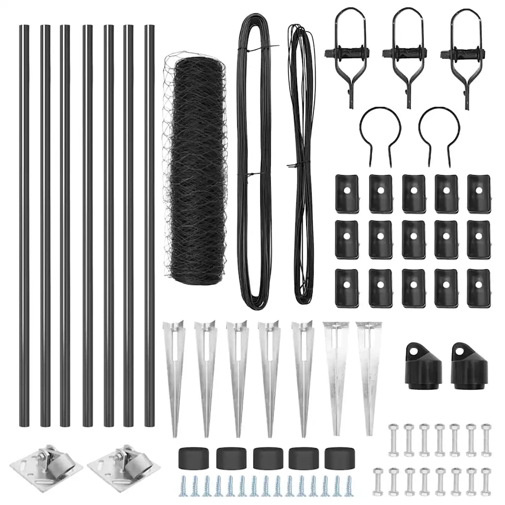 Palo della recinzione | Pannello per recinzione Grigio