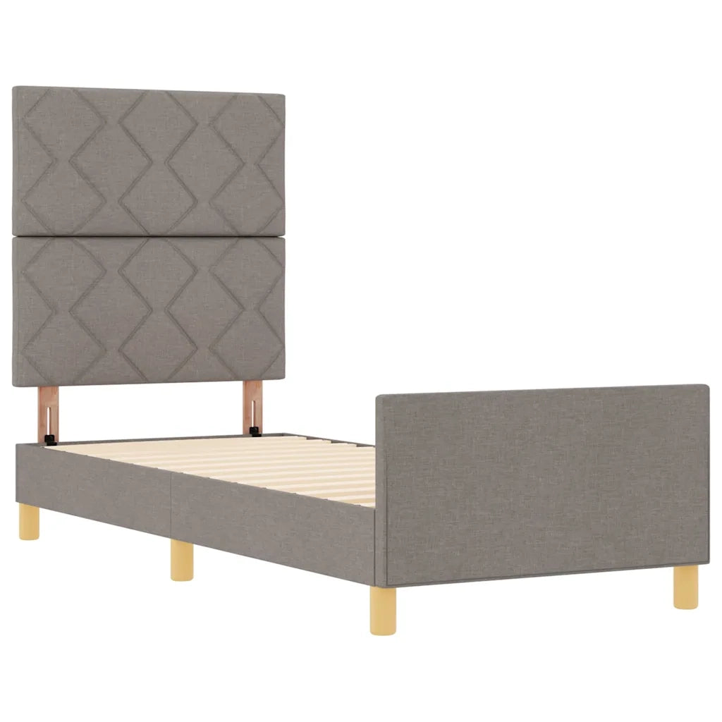 Struttura del letto con testiera Talpa 80 x 200 cm Tessuto