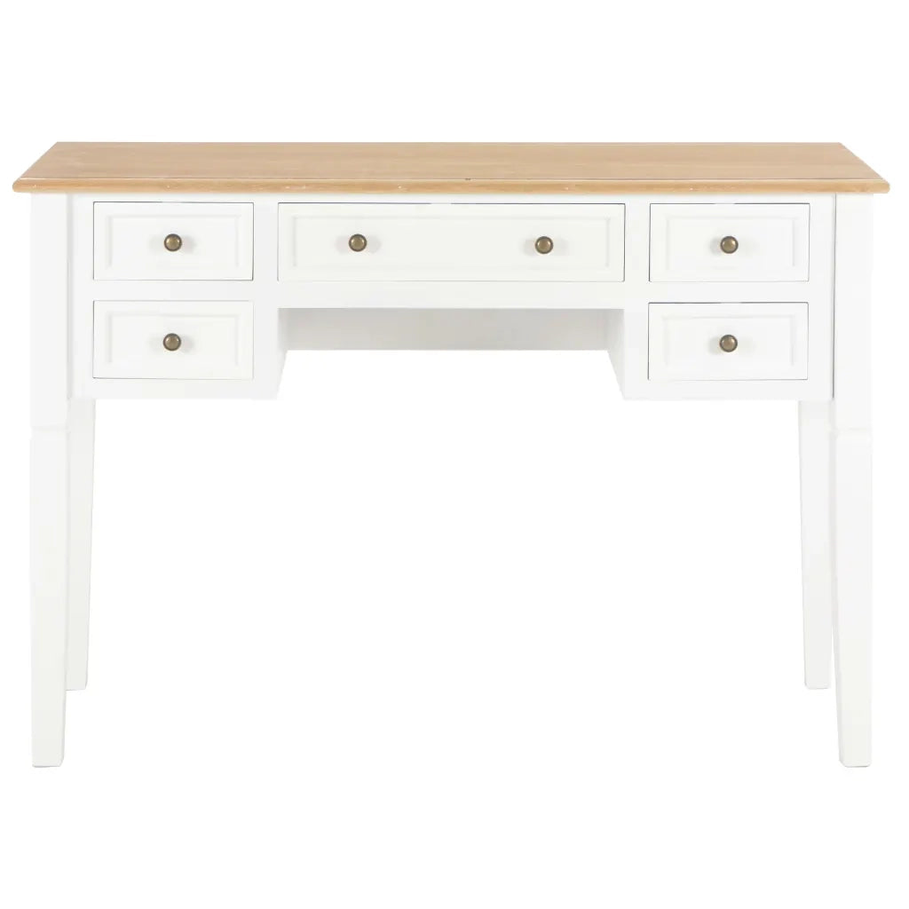 Scrivania Bianca 109,5x45x77,5 cm in Legno 280069