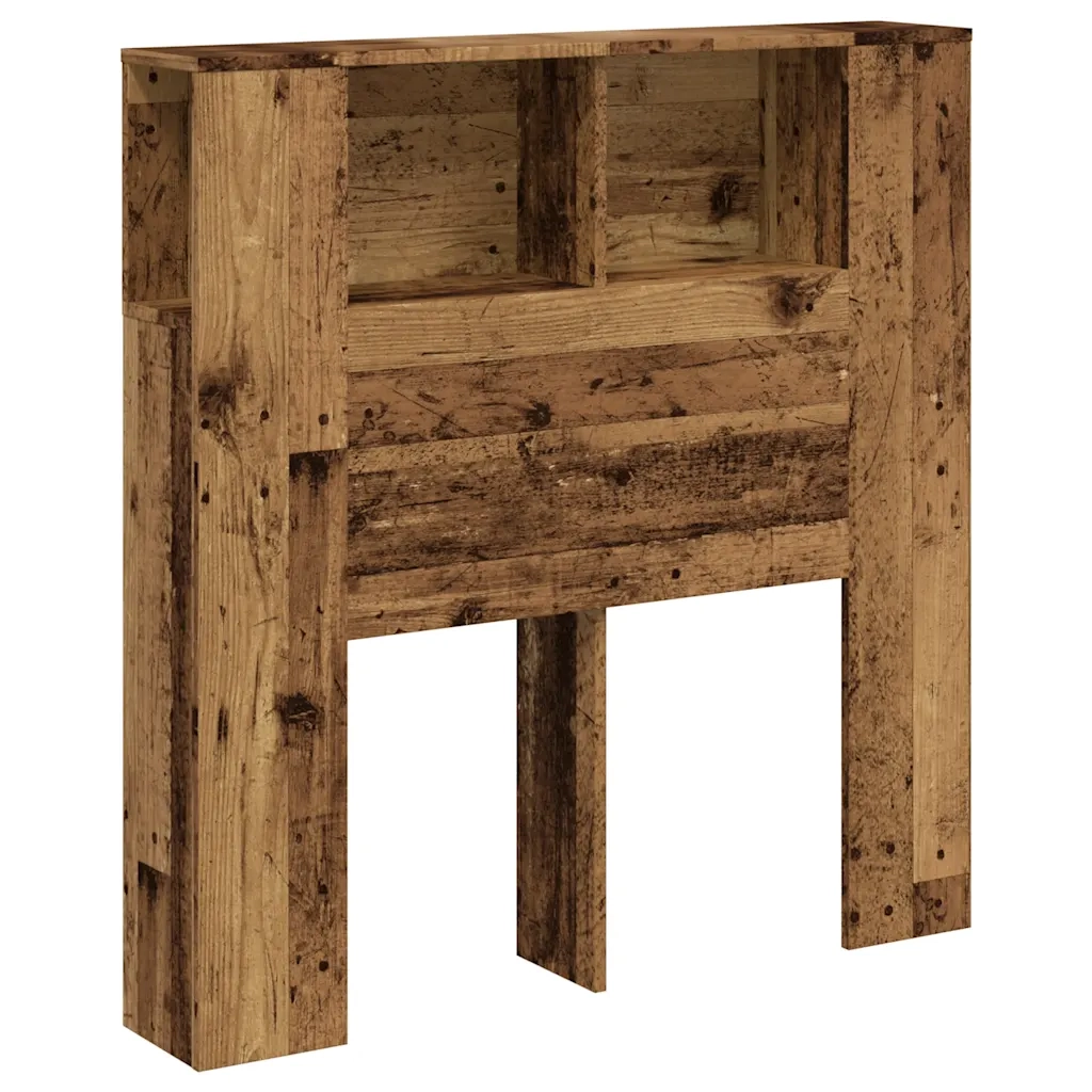 Testiera | Testata con Contenitore Legno 100x18,5x102,5 cm in Multistrato