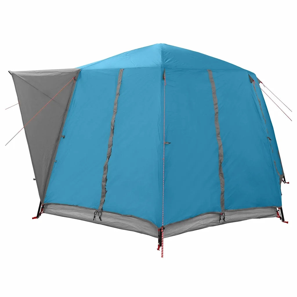Tenda da cabina per 6 persone con tetto-Tenda da campeggio Blu 425 x 396 x 222 cm