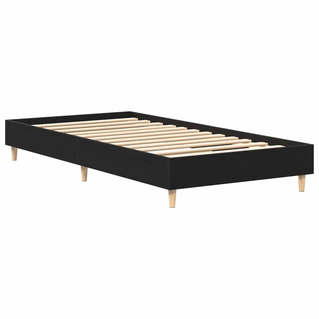 Struttura del letto Rovere Nero Legno ingegnerizzato 8009065