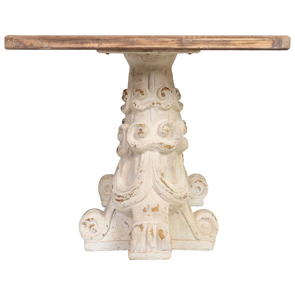 Tavolino da caffè in legno e magnesio marrone e bianco 180x95x78h cm
