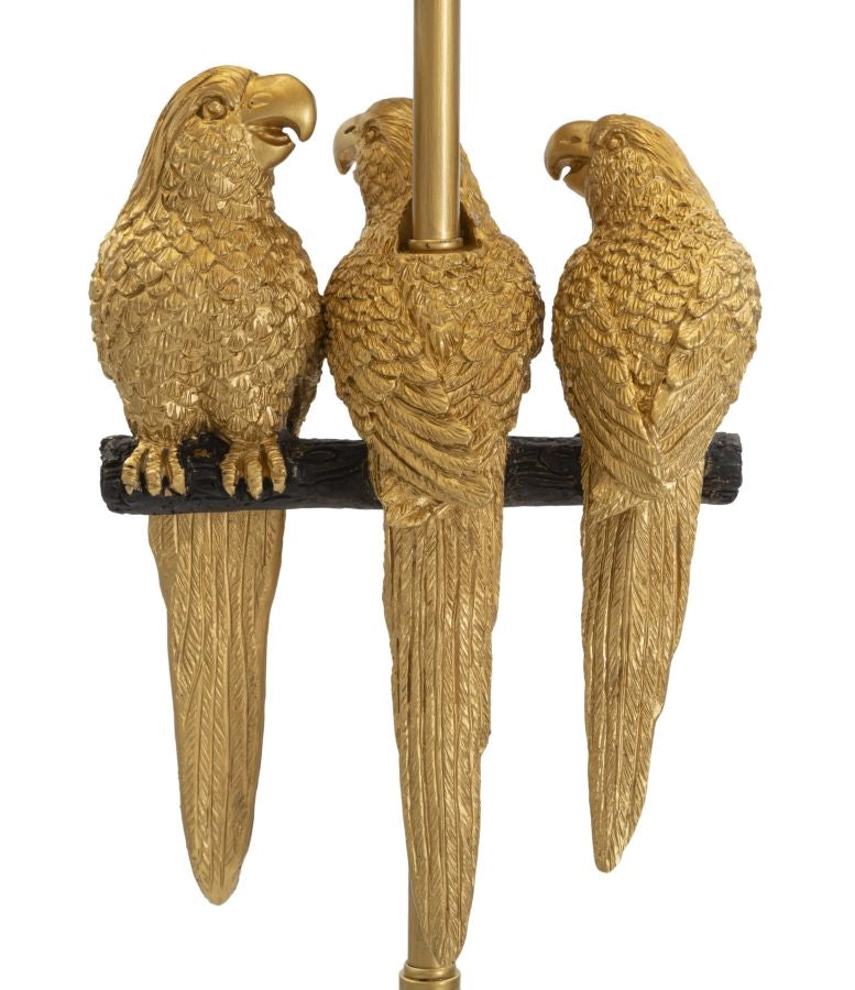 Lampada da Terra Pappagallo Ø 37x164,5 cm in Ferro e Poliestere