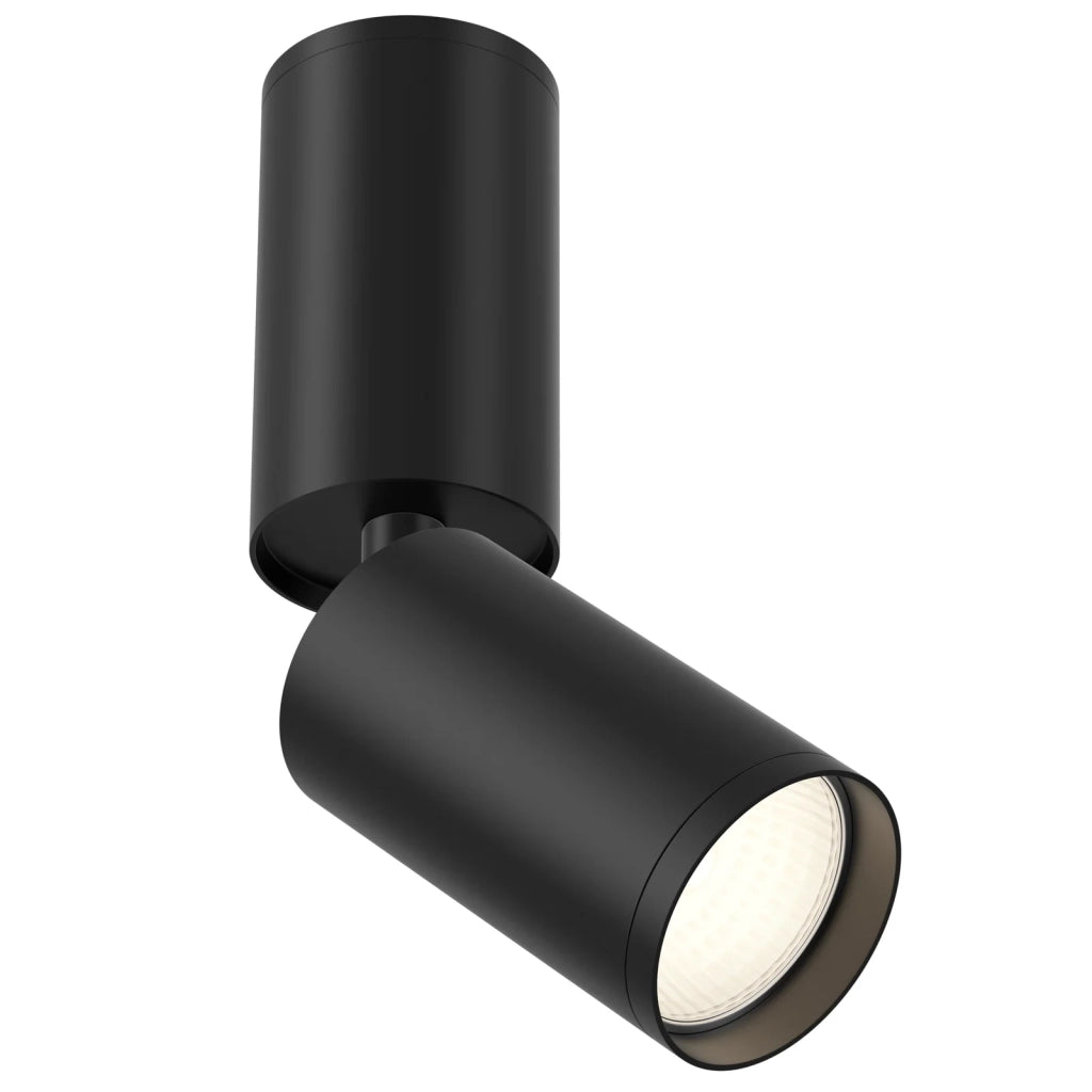 Maytoni Lampada da soffitto moderna FOCUS S 1 luce GU10 nero metallo