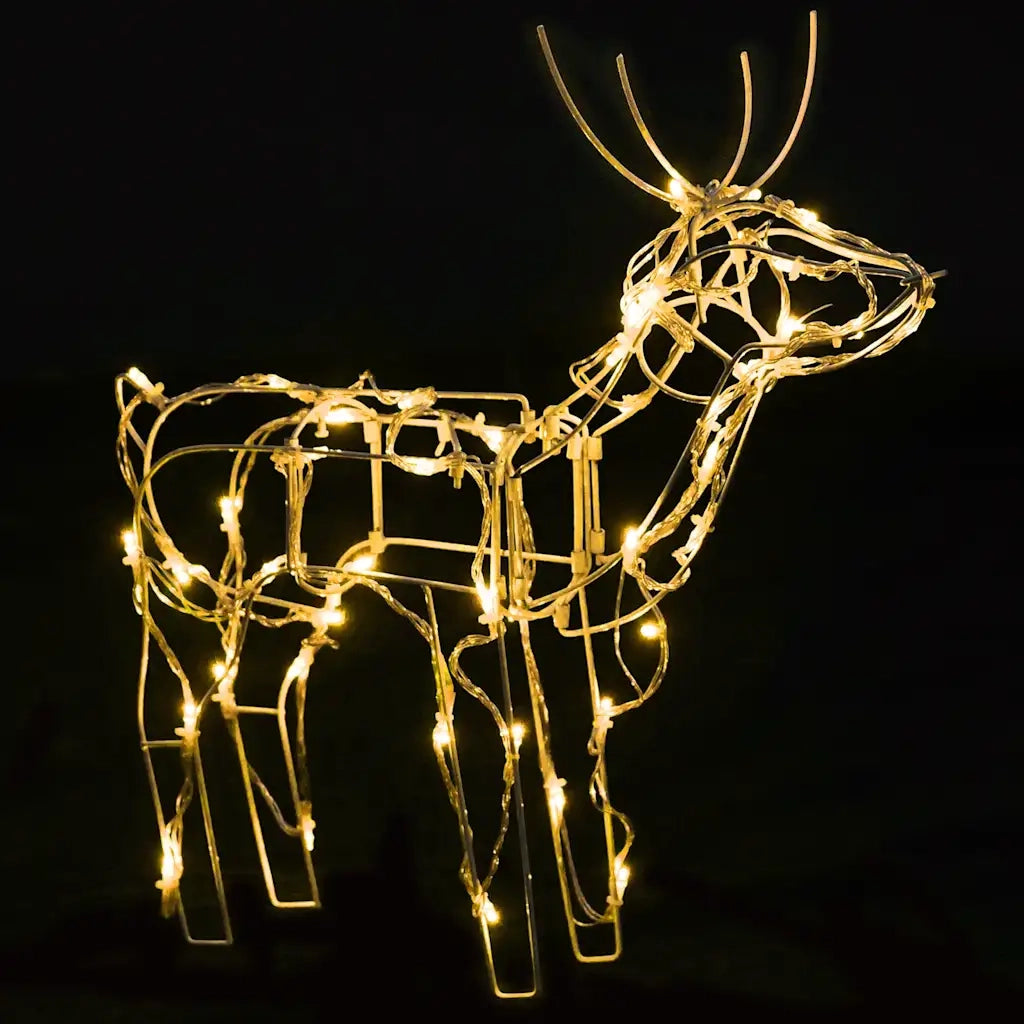 Decorazioni di Natale a Forma di Renne 3 pz 229 LED 289962