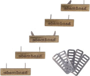 Etichette metalliche manufatte Hanger leggera per cucire etichette per DIY antichi charms in bronzo - 5 pezzi