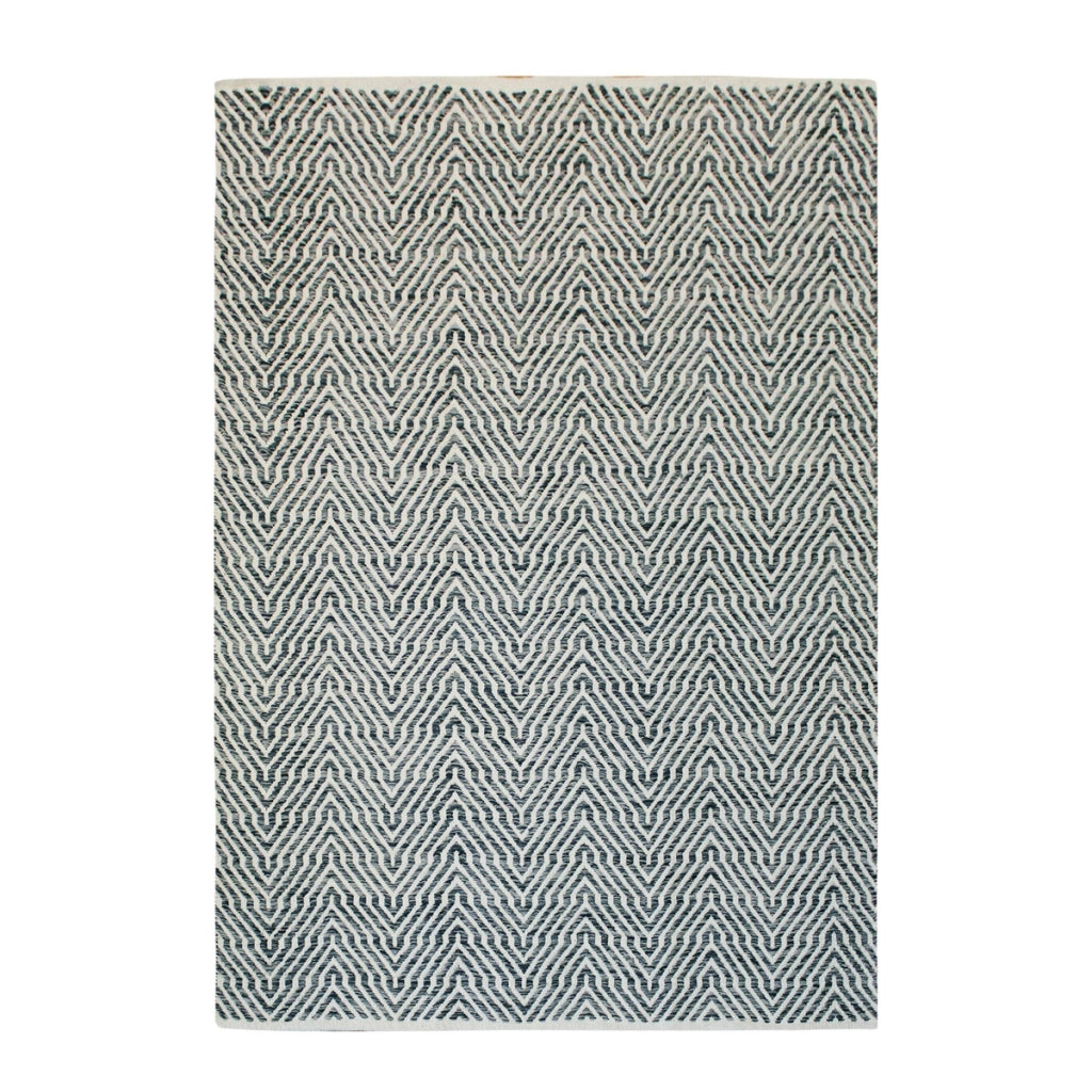 Tappeto in cotone Cocktail Aperitif blu e bianco 80x150 cm