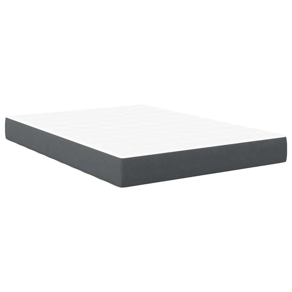 Letto matrimoniale | Letto per adulti | Materasso da Letto con materasso Grigio 160 x 200 cm Tessuto