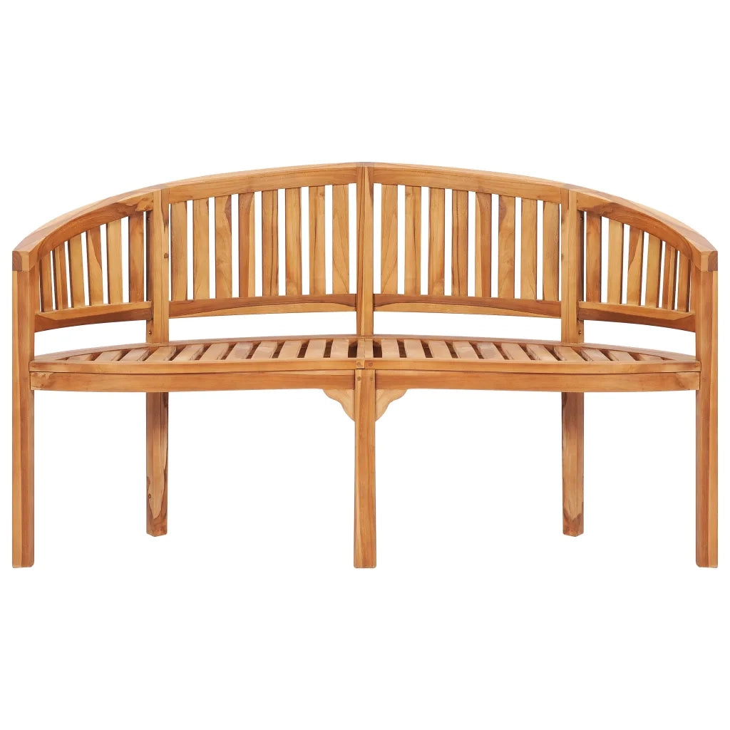 Set Salotto da Giardino 5 pz Design Curvo in Massello di Teak 3059965