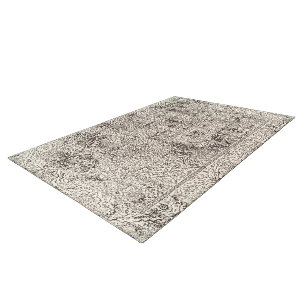 Tappeto Davis 200 in ciniglia grigio e oro
