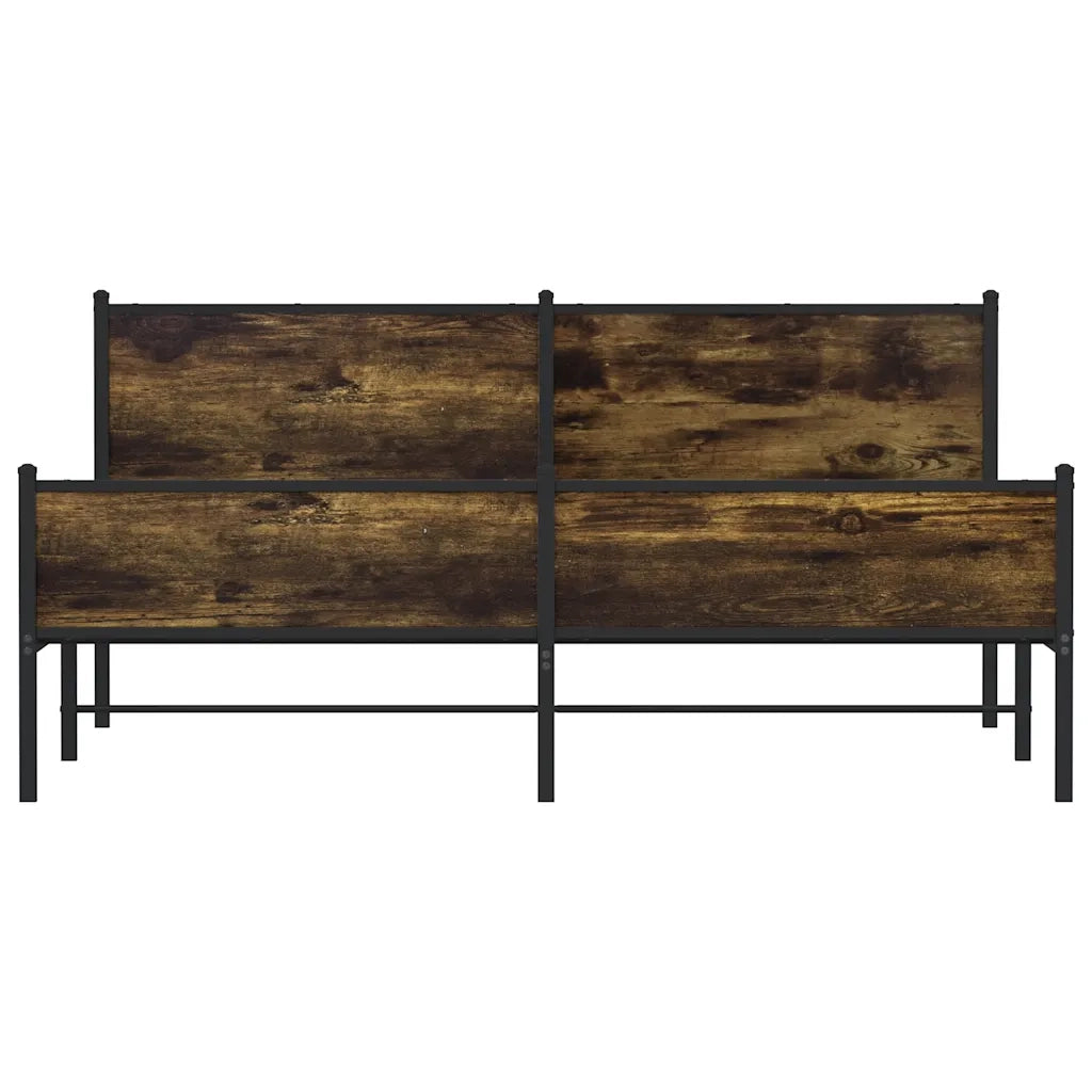 Giroletto senza Materaso in Metallo Rovere Fumo 180x200 cm