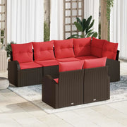Set Divano da Giardino Marrone polyrattan 3346084