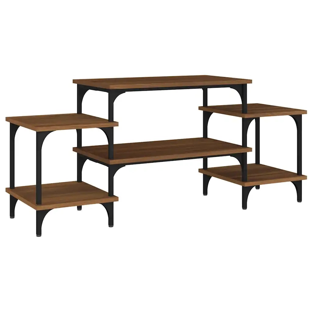 Mobile Porta TV-Mobile per TV-Credenza TV Rovere Marrone 117x35x52 cm Legno Multistrato